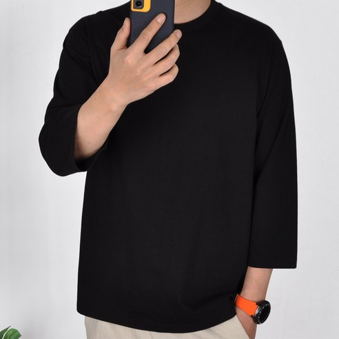 가이스토리 남성용 프란 7부 티셔츠
