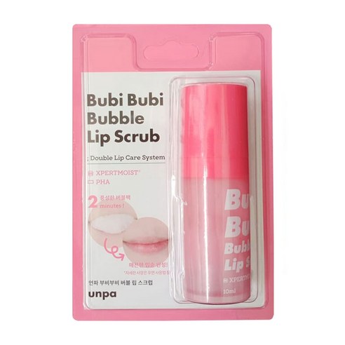 언파 부비부비 버블립 스크럽, 무색/무향, 10ml, 1개 클렌징/필링