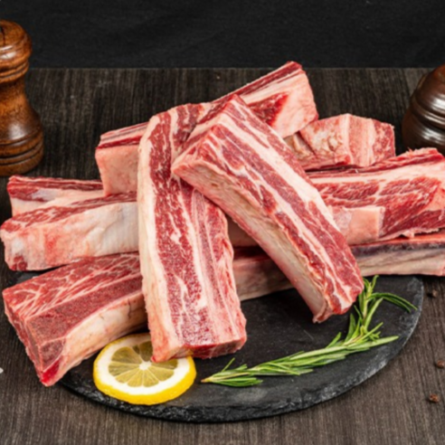 캠핑 홈파티 가성비 소고기 초이스등급 우대갈비 (냉동/진공포장), 4개, 500g