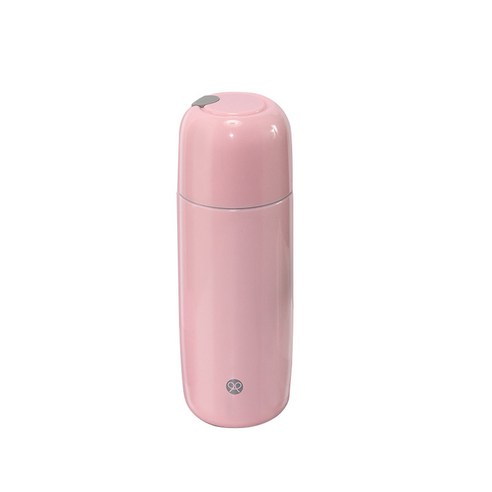 휴대용 텀블러 휴대용 316 스테인리스강 큐티 심플한 ins 대용량 남녀 글씨 새긴 물컵 A44, 핑크/핑크, 400ML
