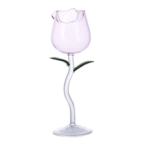 장미 꽃 잔 안경 손을 날 려운 크리스탈 샴페인 피리 고급스러운 레드 와인 유리 와인 주스 Goblet 파티 키치, 100ml.