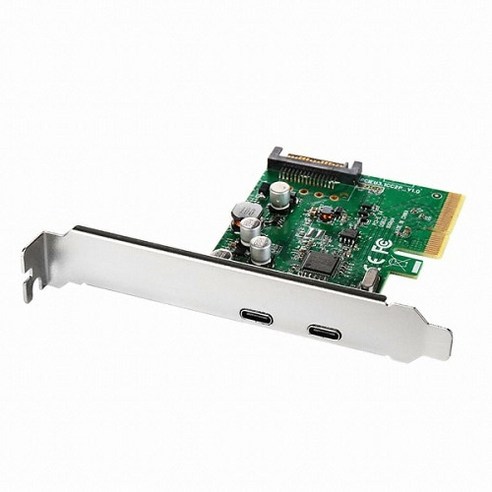 NEXT 322TCC USB3.1 Gen2 Type-C 2포트 PCI-Express 카드 10Gbps 지원 슬림 PC브라켓제공 확장카드