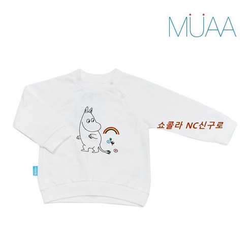 [타티네쇼콜라-뮤아] #엄청난할인#맨투맨#무민 캐릭터가 포인트인 기본스타일의 맨투맨W UT7WTS134