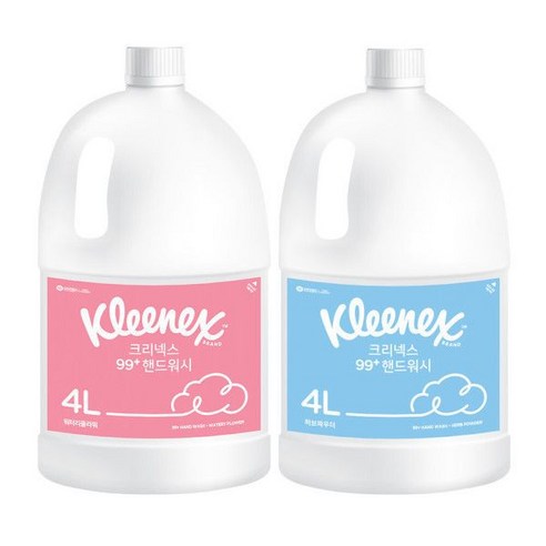 크리넥스 손소독제 450ml 펌프형 손세정제, 1개 크리넥스손세정제 12 대용량 핸드워시 99+ 허브파우더향 거품형 4L, 1개