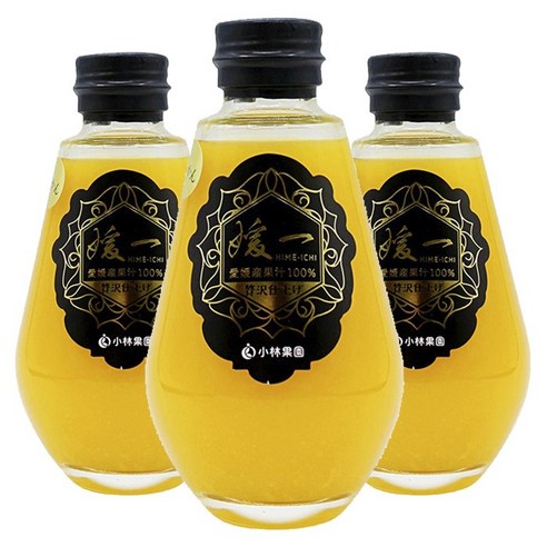 Kobayashi Kaen 히메이치 주스 귤맛, 3개, 200ml