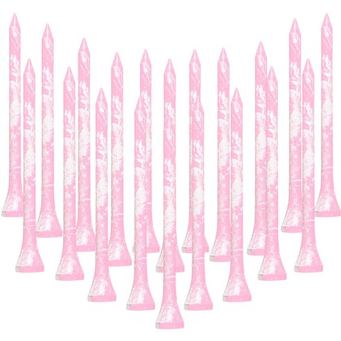 지칸디 대나무 눈금표시 골프티 우드티 나무티 티꽂이 100p, 100개, 핑크