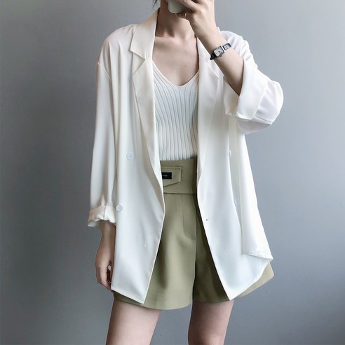아이엠몽 여성 봄 더블 자켓 캐주얼 재킷 정장 마이 쿨비즈 프로빈