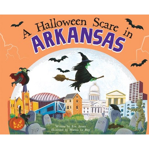 (영문도서) A Halloween Scare in Arkansas Hardcover, Sourcebooks Wonderland, English, 9781728233451