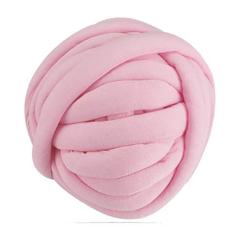 자이언트얀 1KG 빅얀 패브릭얀 점보얀 핑거니팅 핸드 손뜨개 가방 방석 뜨개실 아이친구, 파우더핑크