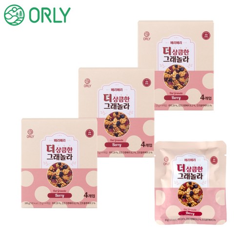올리 더 상큼한 그래놀라 베리베리 25g, 100g, 3박스