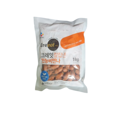 CJ제일제당 크레잇 칼집낸만능비엔나 1kg / 비엔나소시지
