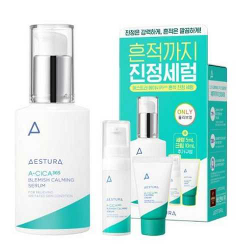 [한정기획] 에스트라 에이시카365 흔적진정세럼 40ml (+크림10ml + 토너25ml), 1개