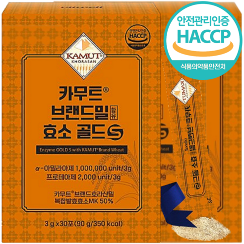 카무트효소 식약청인증 HACCP 프리미엄 골드, 2개, 30회분