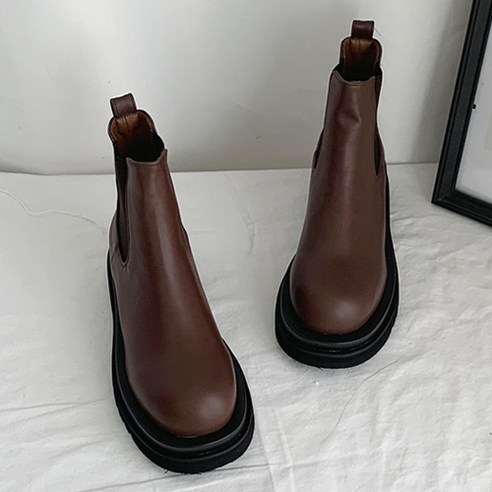 추천제품 나나구두 둥근코 데일리 첼시 워커 부츠 5cm