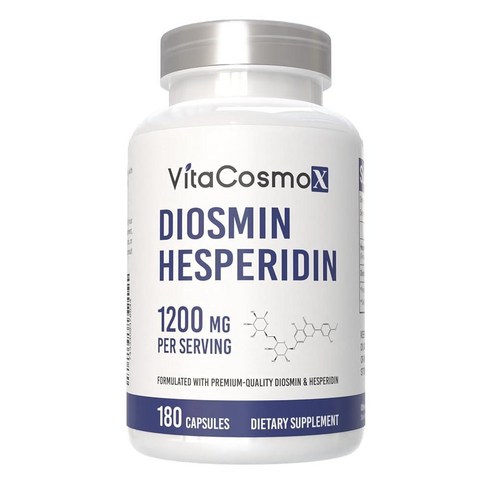 VitaCosmoX 디오스민 헤스페리딘 1200mg 캡슐 180정