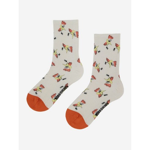 [BOBO CHOSES] 보보쇼즈 아동 양말 Mr O'Clock all over long socks 222AI032