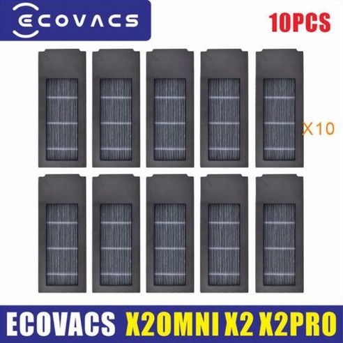 유리창로봇청소기 Ecovacs Deebot 진공 헤파 필터 걸레 천 메인 사이드 브러시 커버 액세서리 X2 옴니 프로 플러스 DEX86, 4) 10PC