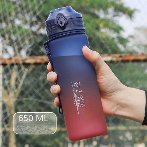 MEIISEO대용량 스포츠 물통 다기능 물병 휴대용 스포츠 물통 대용량 보온병, 650mlhotwaterL