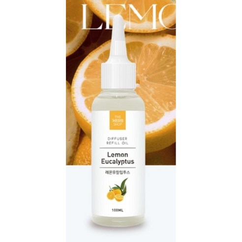 더허브샵 디퓨저 리필오일, 레몬 유칼립투스, 100ml, 1개