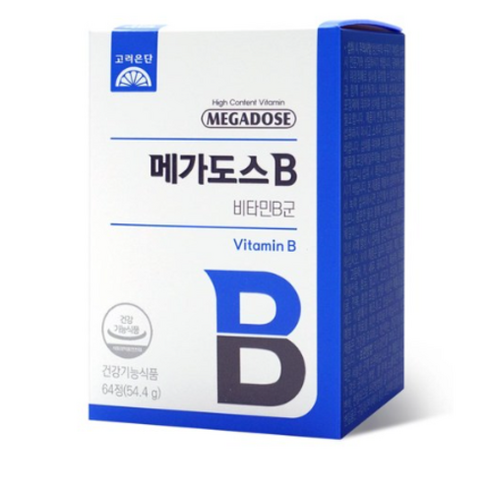고려은단 메가도스B 비타민은 에너지 영양제로 범용 알약/캡슐 형태의 제품입니다.