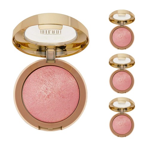 밀라니 베이크드 파우더 블러쉬 3.5g, Dolce Pink, 4개