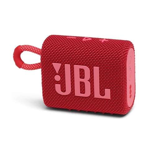 JBL 휴대용 블루투스 스피커, JBLGO3, 레드
