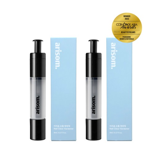 1+1 아리솜 네일 영양제 손발톱 하드너 강화제, 2개, 8ml