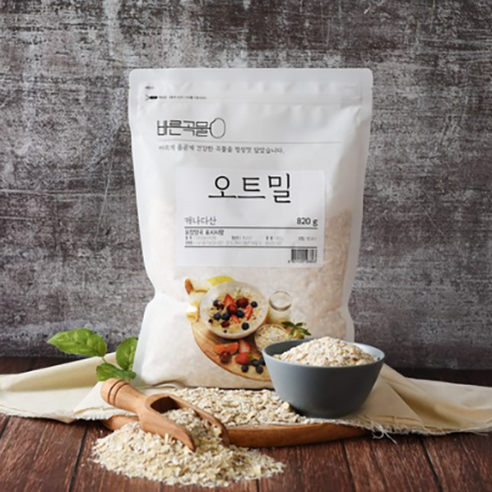 화이버오트밀 바른곡물 오트밀 캐나다산, 1개, 820g Best Top5 화이버오트밀 바른곡물 오트밀 캐나다산, 1개, 820g Best Top5