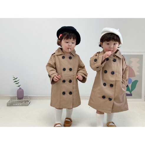 유아 아동용 봄가을 신상 바바리 트렌치 코트 아기명품옷
