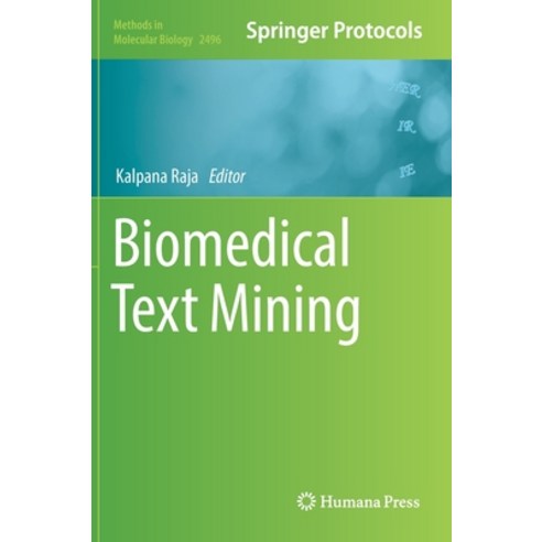 (영문도서) Biomedical Text Mining Hardcover, Humana, English, 9781071623046