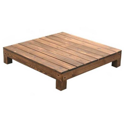 100x100x18cm 사이즈 이동식 캠핑용 야외 테라스 및 옥상 정원 마루 만들기 가능한 DIY 키트 야외용평상