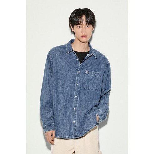 타미진스 남성 인디고 데님 셔츠 T32E7WSH01TML1 TOMMY JEANS163613