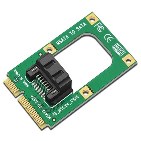 Retemporel MSATA-SATA 어댑터 카드 MSATA-7PIN 하드 드라이브 SSD 솔리드 스테이트 SATA3.0 인터페이스 변환