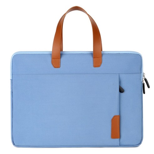 노트북 가방 14 인치 다기능 방수 노트북 보호 커버 핸드백 출장 컴퓨터 가방 파란색, 보여진 바와 같이, 하나