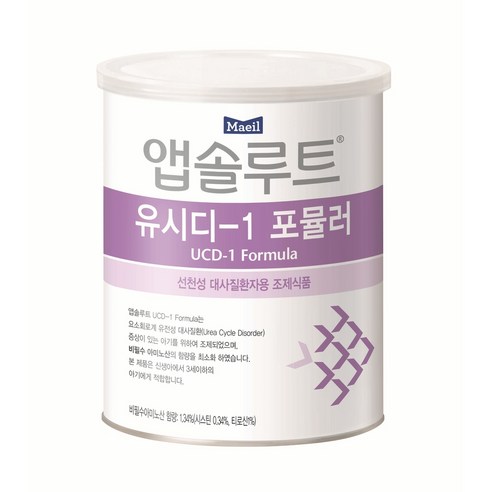 앱솔루트 선천성분유 UCD 1단계 350g 1개 대사질환자용, 350g, 1개