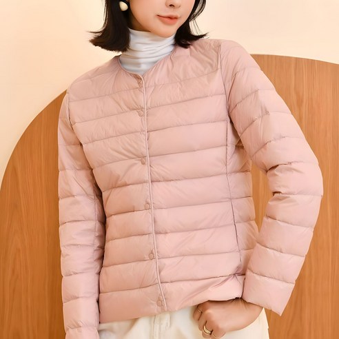 NUNUHANA경량 숏패딩 경량 덕다운 퀼팅 패딩