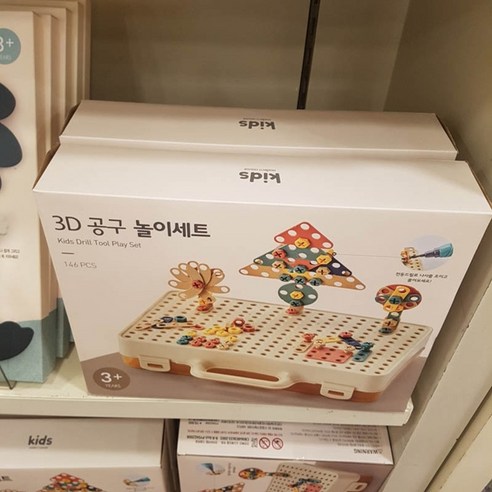 뚝딱뚝딱 3D 드릴공구 놀이세트 146PCS, 1개