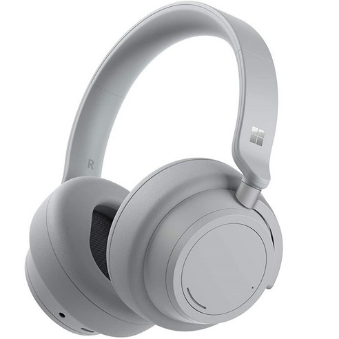 Microsoft QXL-00001 Surface Headphones 2 Wireless Noise Cancelling Over-the-Ear with Cortana Light Gray 블루투스헤드폰