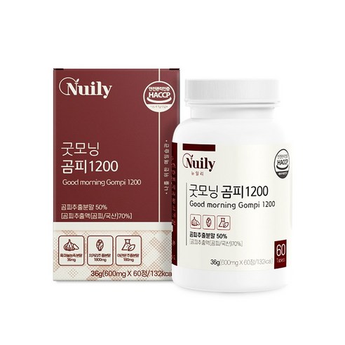 굿모닝 곰피 1200, 1박스, 60정