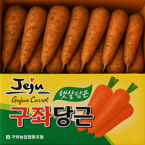 유명산지 달콤아삭 제주 구좌당근, 1박스, 3kg(중)