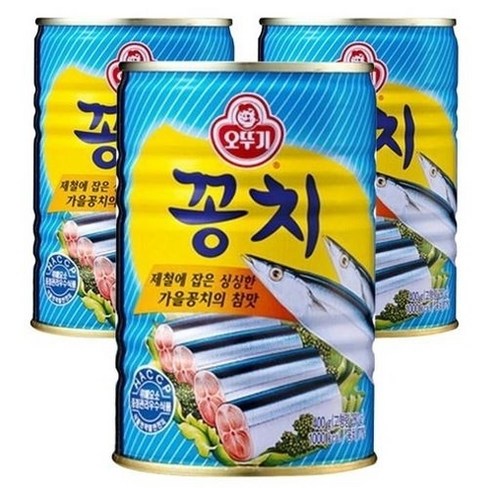 오뚜기 꽁치 통조림 400g 3개