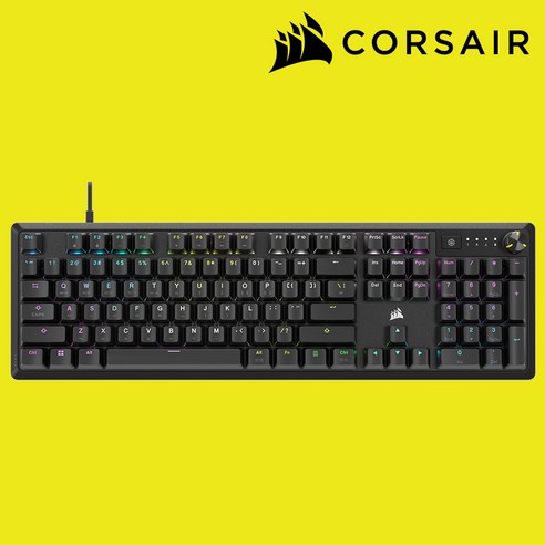 커세어 K70 RGB CORE 블랙 적축 게이밍 기계식키보드, 단품, 단품