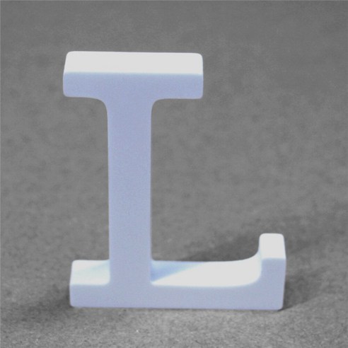 DIY 20cm 서 나무 나무 편지 흰색 알파벳 결혼식 생일 파티 홈 장식 맞춤 이름 디자인, Hight20cmThick12mm, L