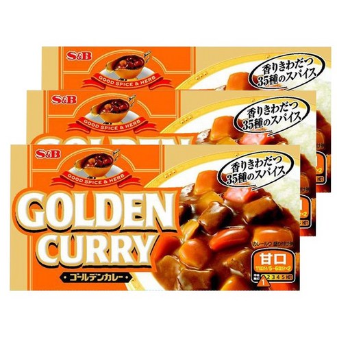 에스앤비 골든카레 순한맛, 9개, 198g