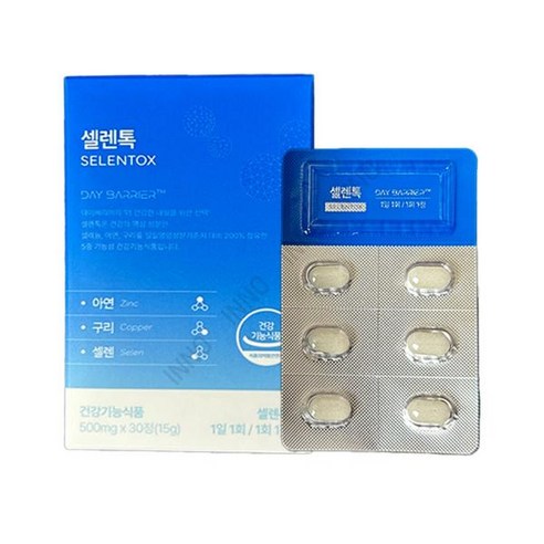 데이배리어 셀렌톡 500mg x 30정 in, 1개
