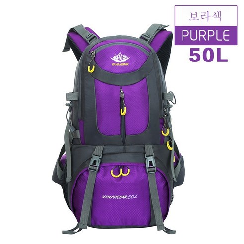DH 등산 가방 트래블백 대용량 가구아웃 스포츠 백팩, DH 퍼플 50L