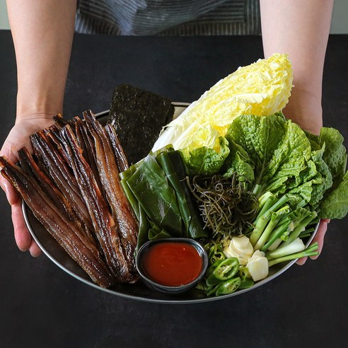 [맛군] 포항 구룡포 청어 과메기 야채세트, 4개