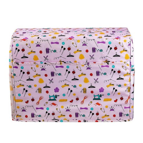 홈 재봉틀 먼지 커버 나르는 스토리지 주최자 케이스 가방 용, 핑크, {"사이즈":"43x19.5x33cm"}, {"수건소재":"옥스포드"}