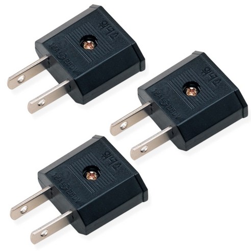 리빙대학 220v -> 110v 변환 국산 어답터 여행용 어댑터 일자 플러그 11 돼지코, 3P