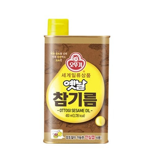 오뚜기 옛날 참기름, 3개, 450ml